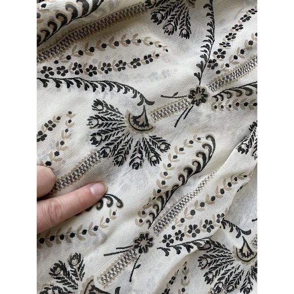 Anthropologie Cream and Black Blouse - Picture 6 of 16